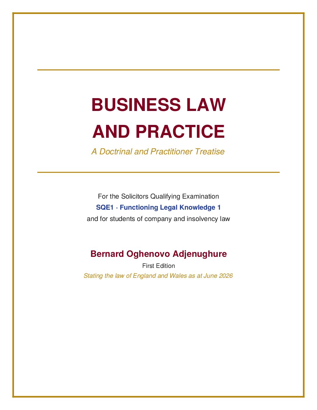 SQE1_FLK1_Business_Law_Treatise 1