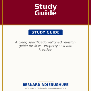 SQE1 FLK2 01 Property Law and Practice — Study Guide Cover